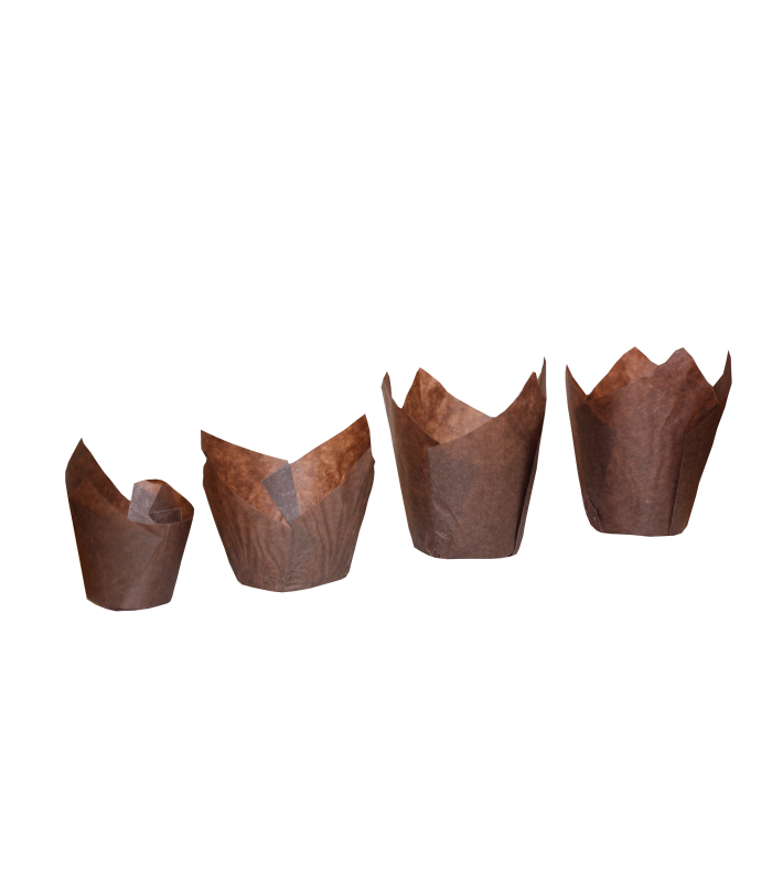 PIROTTINI MARRONI IN CARTA PER MUFFIN