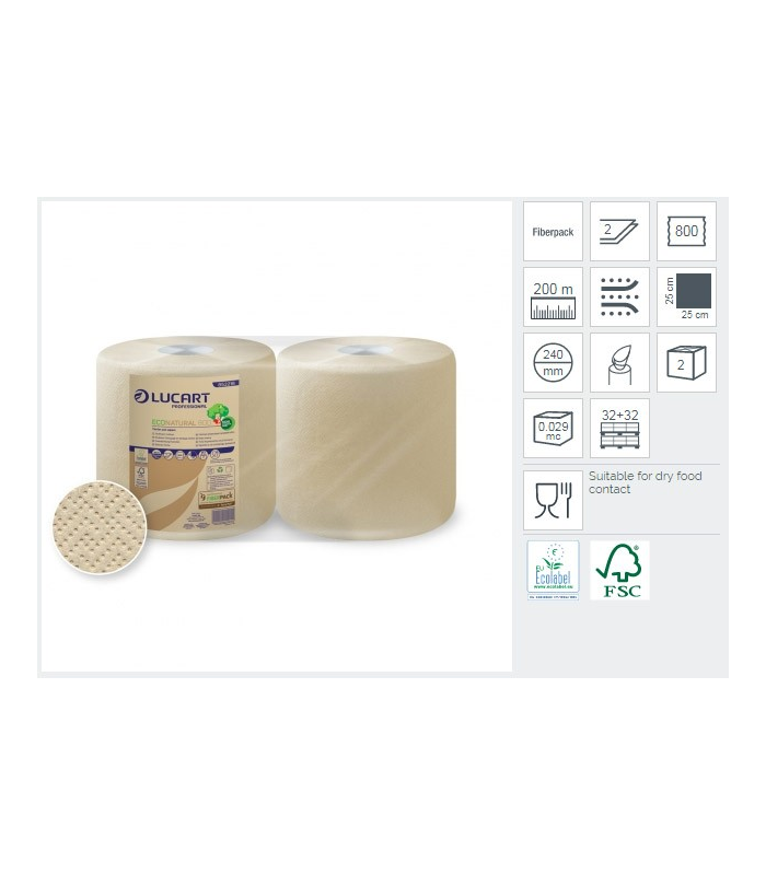 ASCIUGATUTTO BOBINA ECONATURAL 3800 800 STRAPPI