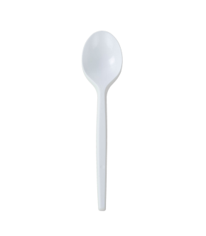 CUCCHIAIO IN PLASTICA BIANCA MONOUSO