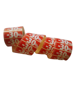 Etichetta adesiva rossa da 1000 pz