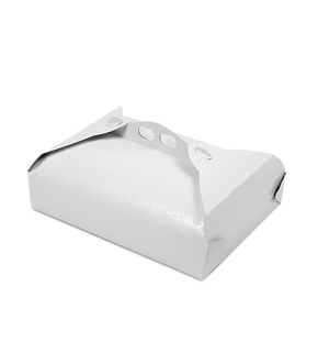 Scatola porta paste in cartoncino bianco ramage