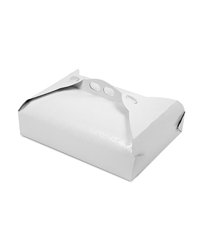 Scatola porta paste in cartoncino bianco ramage