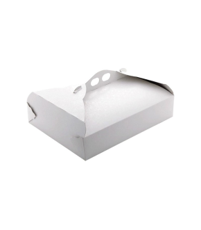 Scatola porta paste in cartoncino bianco ramage