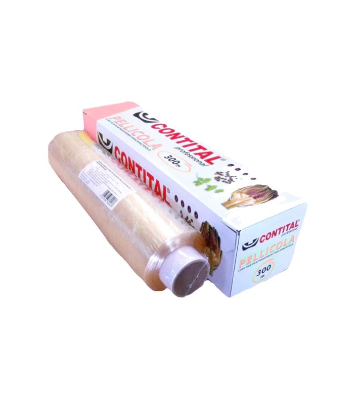 Rotolo pellicola trasparente per alimenti con dispenser