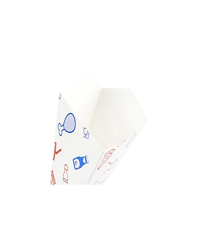 White paper box for hamburger XL