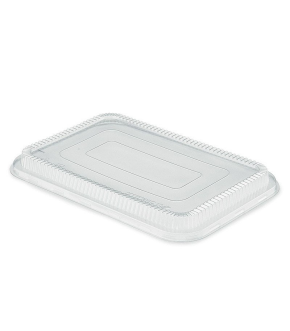 COPERCHIO IN PLASTICA PER VASSOIO ALLUMINIO SMOOTHWALL NERO E ARGENTO