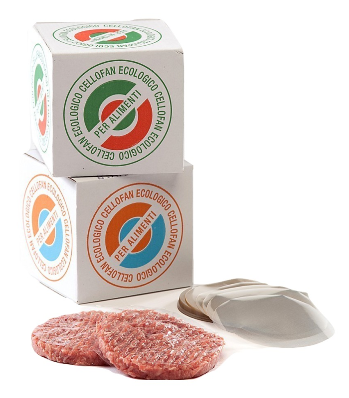 Dischi in cellophane per hamburger