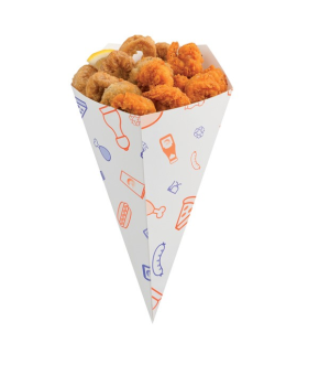 White paper box for hamburger XL