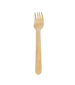 wooden eco-friendly fork