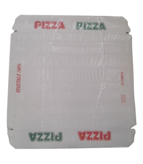 Scatola cubo per pizza, 100% vegetale, in vari formati