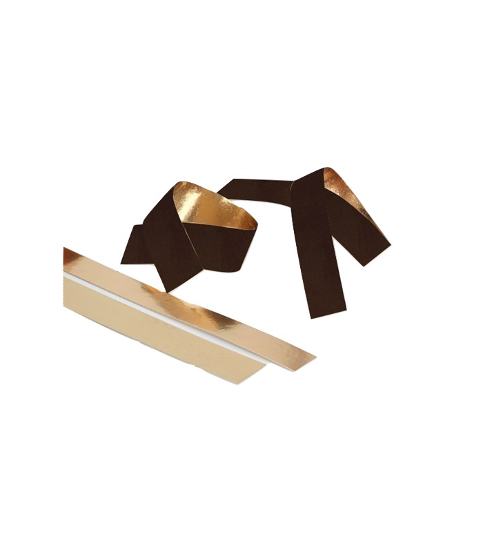 Fasce in cartone oro/nero per torta