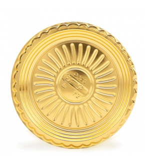 Gold round plastic cake board OROTONDO