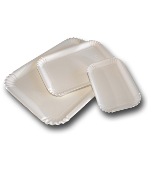 Vassoi in cartone bianco per pasticceria, in varie misure