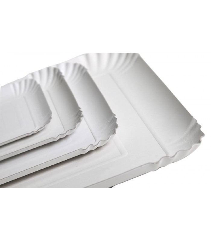 Vassoi in cartone bianco per pasticceria, in varie misure