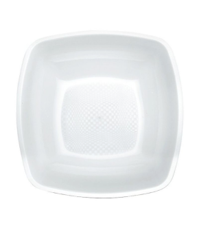 Strong Reuseable Hard Plastic Square Dinner Plates Goldplast