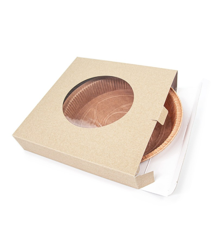 BOX ECOLIFE PER CROSTATE CON FINESTRA TRASPARENTE