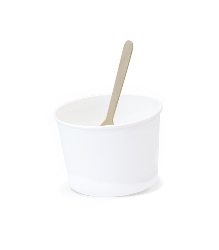 COPPETTA GELATO IN CARTONCINO BIANCO + PE