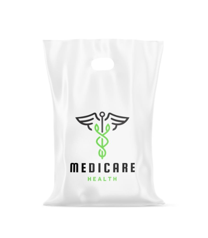 Shopper bio con stampa e grafica a 360° modello con manico a bretella