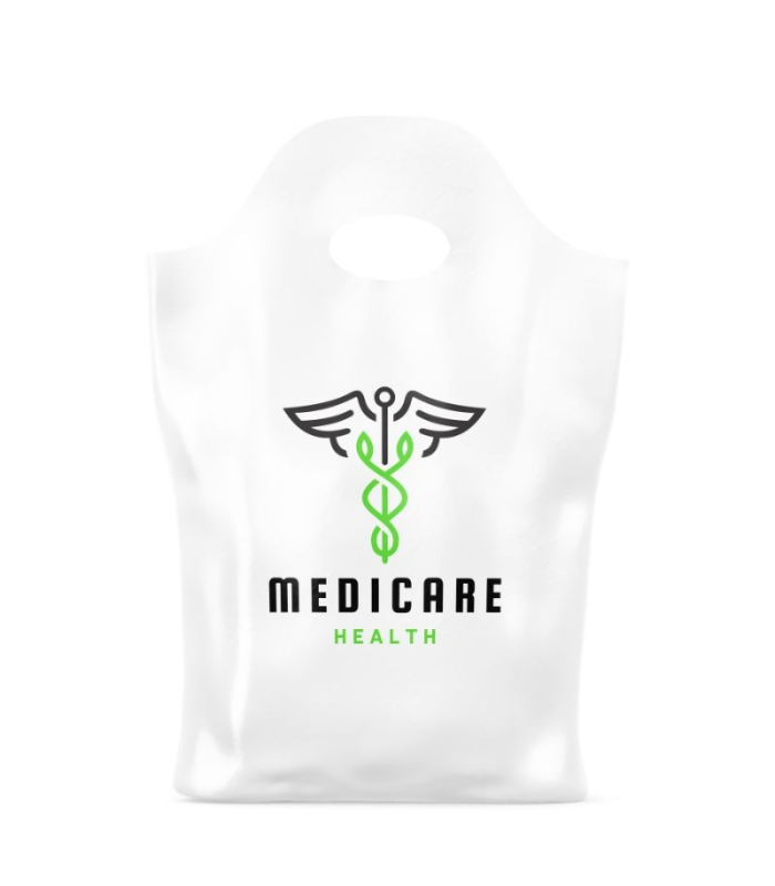 Shopper bio con stampa e grafica a 360°  modello con manico a fagiolo