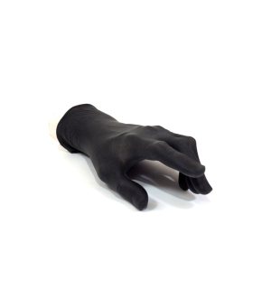 GUANTI IN NITRILE NERO SENZA POLVERE - CONF. DA 100 PZ