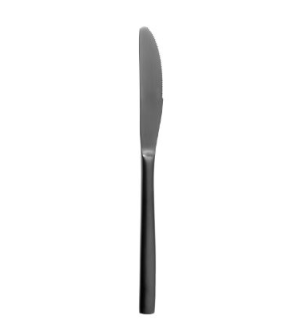 COLTELLO DA TAVOLA IN ACCIAIO COLORATO NERO -  LINEA "BARCELONA"