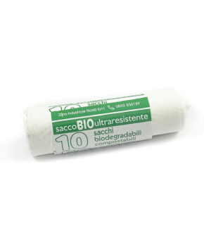 SACCO BIODEGRADABILE PER RIFIUTI ED UMIDO conf. da 10 sacchi