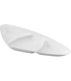 VASSOIO 3 SCOMPARTI IN POLPA DI CELLULOSA - 25 PZ