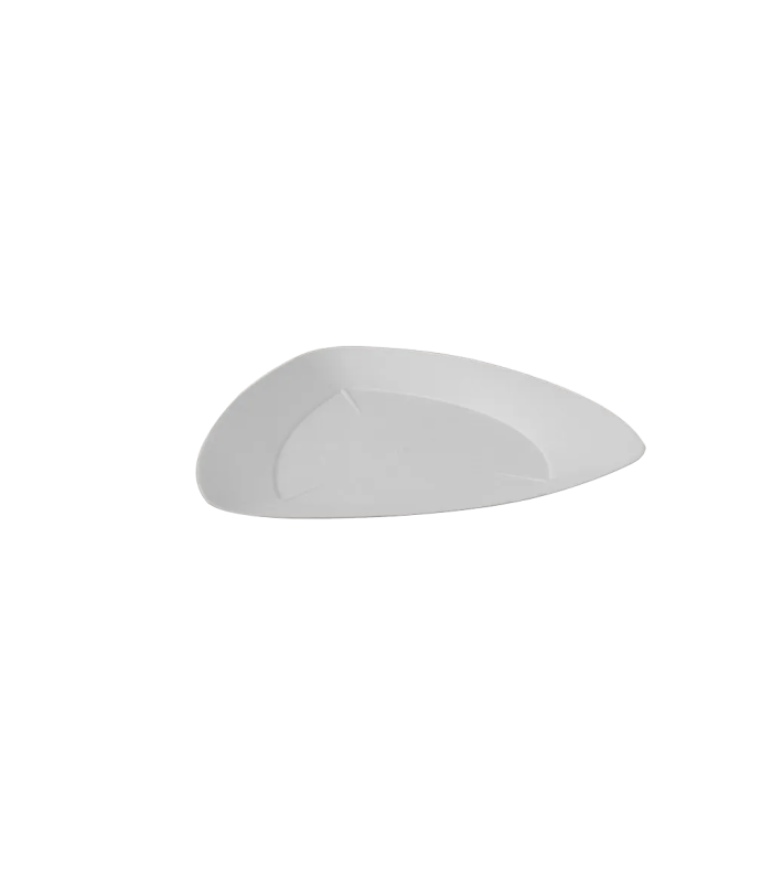 Piatto geometrico in polpa di cellulosa