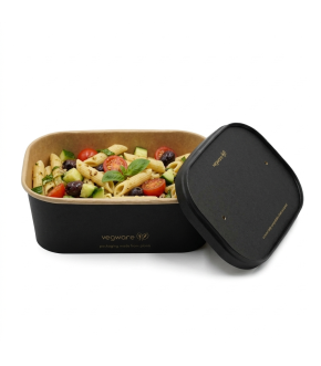 Contenitore da asporto in cartoncino nero