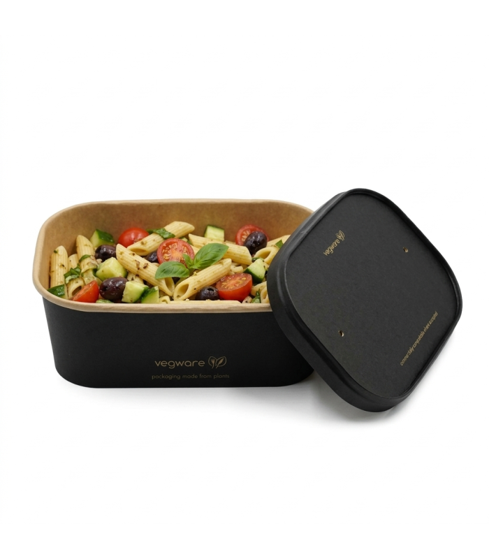 Contenitore da asporto in cartoncino nero