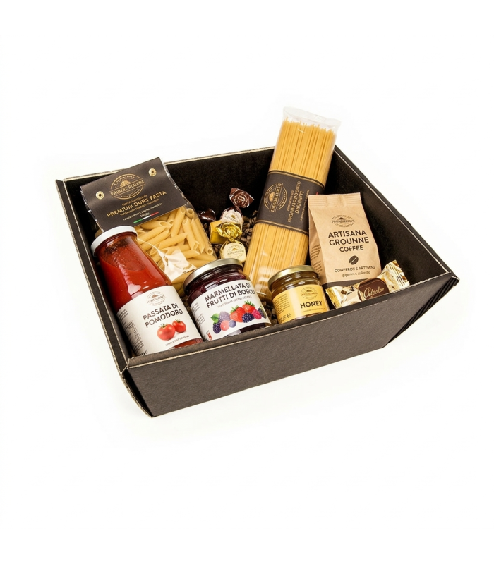 CESTA NERA PER CONFEZIONI REGALO