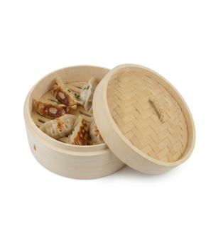 Vaporiera in bamboo per cottura