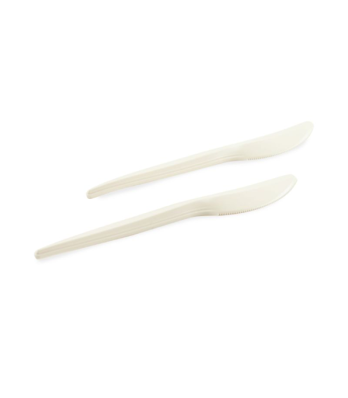 Coltello bianco in bioplastica