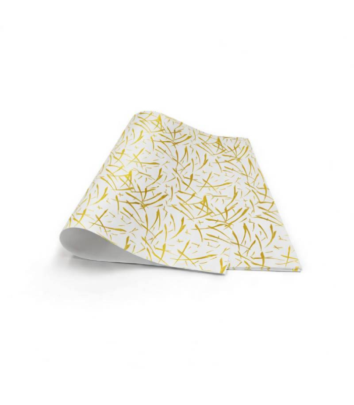 Carta pelleaglio con schizzi oro