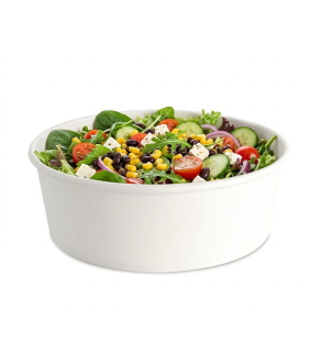 CIOTOLA INSALATIERA - POKE BOWL BIANCO SENZA COPERCHIO CONF. DA 50 PZ