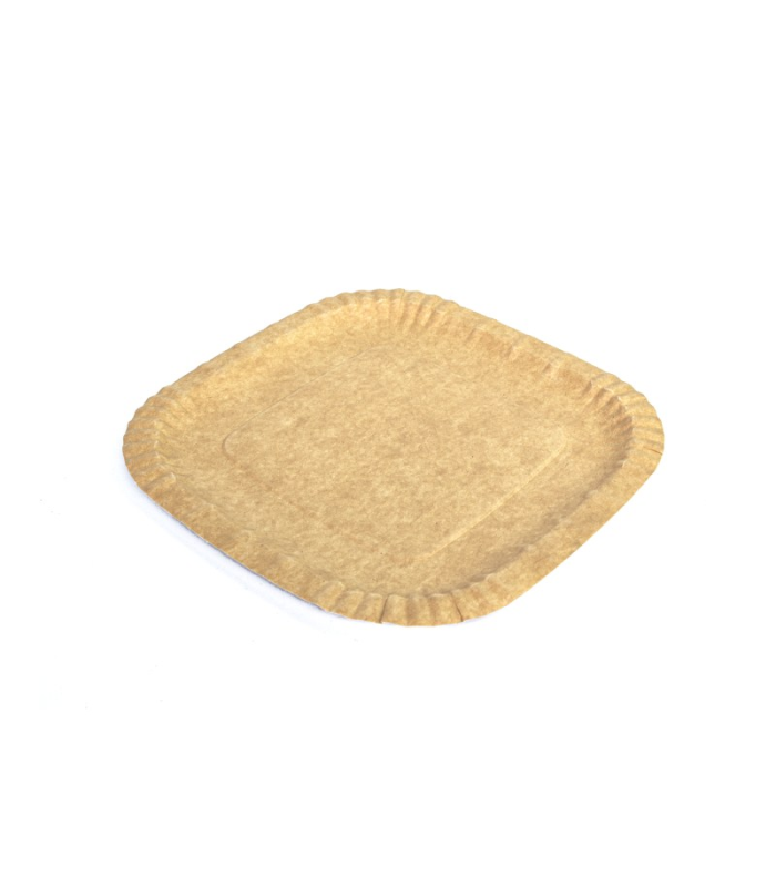 Piatto in cartoncino 24x24 cm