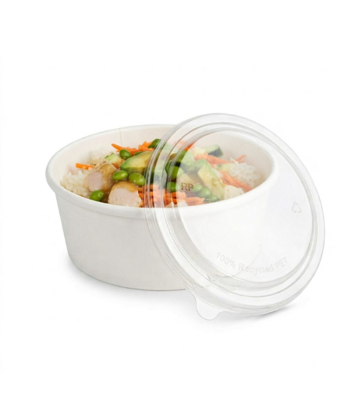Poke bowl da asporto con coperchio