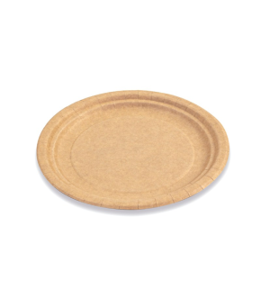 PIATTO DESSERT TONDO IN CARTONCINO AVANA - 50 PZ