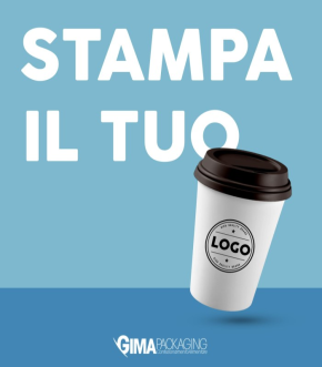 BICCHIERE IN CARTONCINO BIANCO PERSONALIZZATO