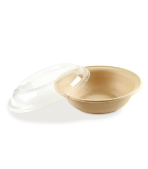 PIATTO FONDO IN POLPA DI CELLULOSA NATURALE