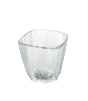 BICCHIERE CUBICO TRASPARENTE RIUTILIZZABILE 200 CC - 8 PZ