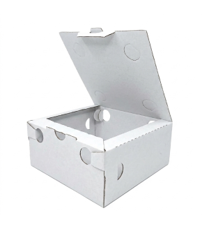 SCATOLA DA ASPORTO IN CARTONE BIANCO CON CHIUSURA - 100 PZ