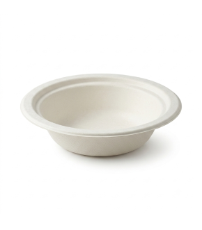 PIATTO FONDO 18 CM IN POLPA DI CELLULOSA - 50 PZ