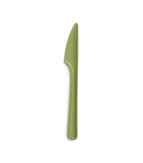 COLTELLO BIO 17 CM VERDE - 25 PZ