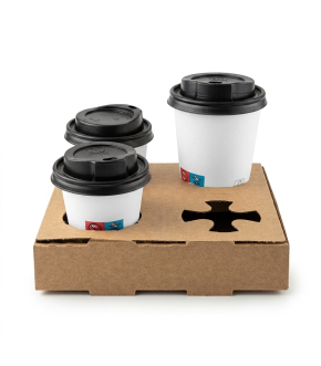 CESTINO PORTA CAFFÈ DIVISIBILE 2/4 FORI - 100 PZ