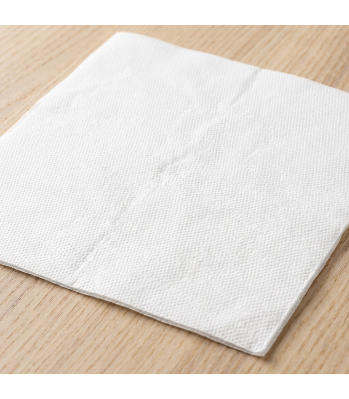 tovagliolo bianco effetto lino