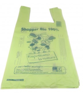 Buste shoppers mater-bi 100% biodegradabili e compostabili