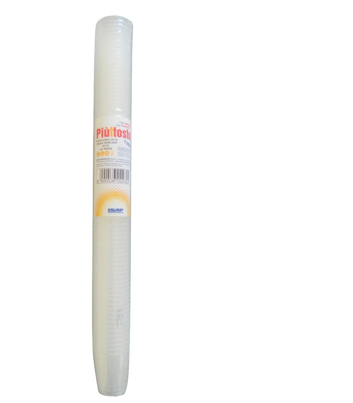 Bicchierino conico trasparente in plastica per degustazione